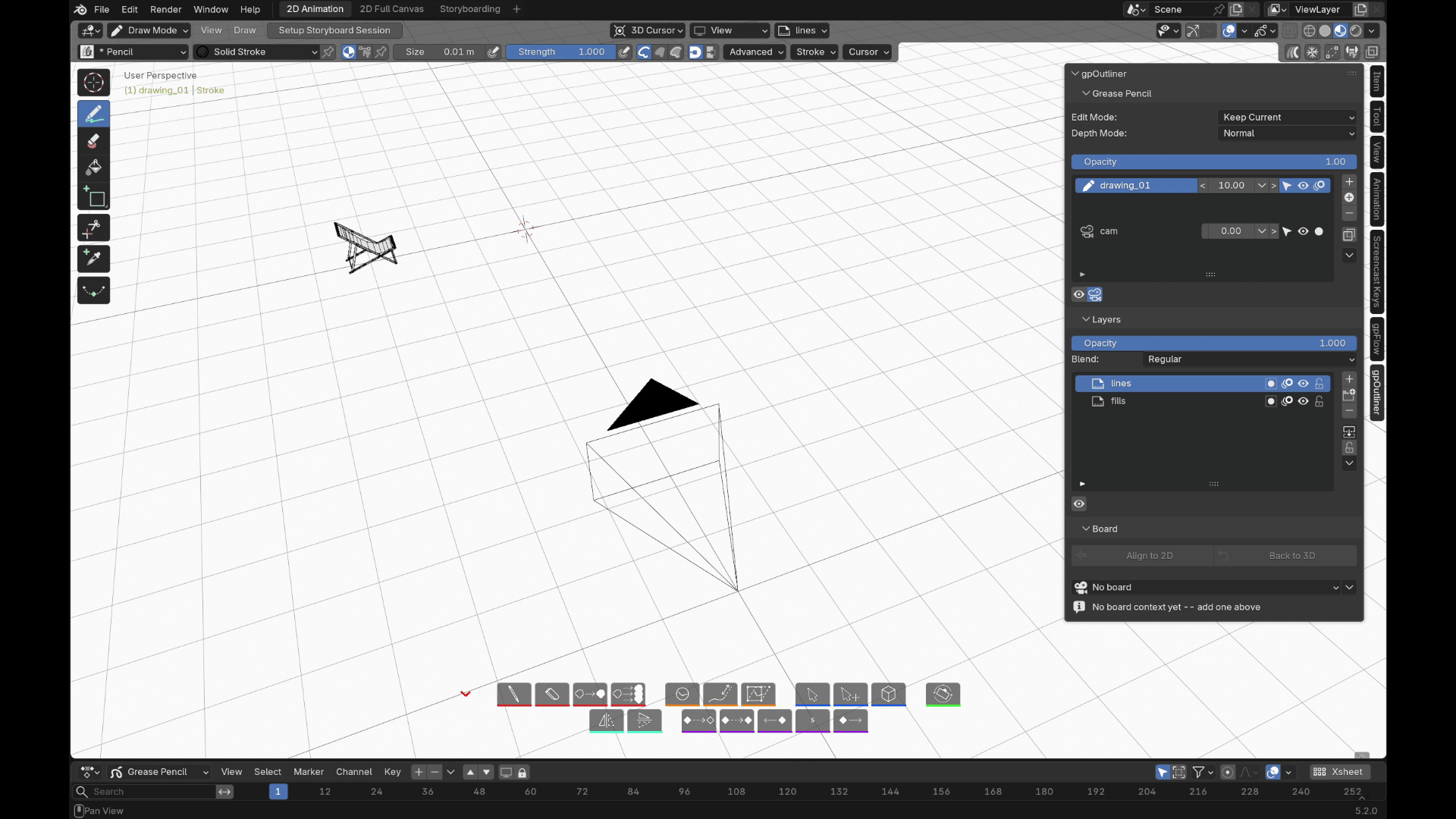 Switching a drawing between 3D staging and flat 2D